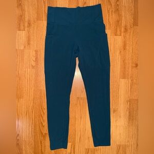 REI co op women’s High-Waist Teal performance Leggings Sz M pockets active